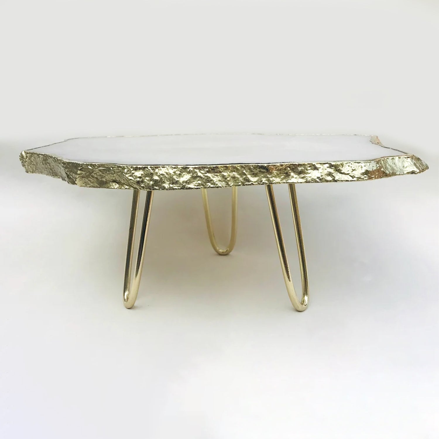 White Agate Cake Stand/Centrepiece/Display Stand/Tray-0