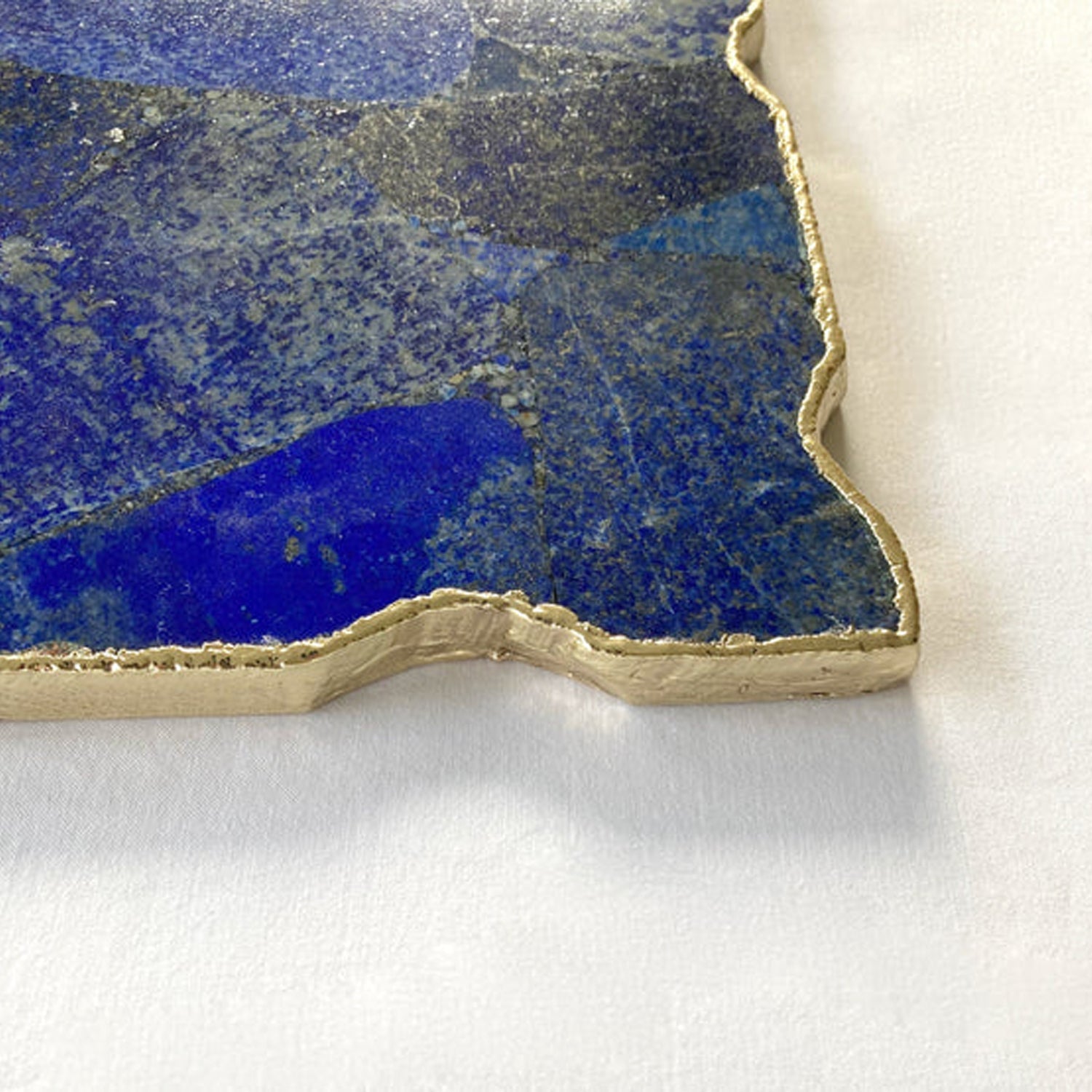 Large Lapis Lazuli Wall Clock/Personalised Momento/10"x15"-2